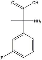 2-amino-2-(3-fluorophenyl)propanoic acid 结构式