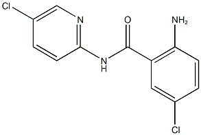 2-amino-5-chloro-N-(5-chloropyridin-2-yl)benzamide 结构式