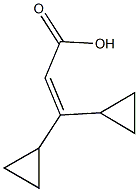3,3-dicyclopropylprop-2-enoic acid 结构式