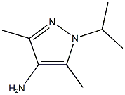 3,5-dimethyl-1-(propan-2-yl)-1H-pyrazol-4-amine 结构式