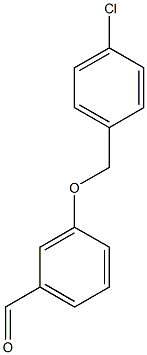 3-[(4-chlorophenyl)methoxy]benzaldehyde 结构式