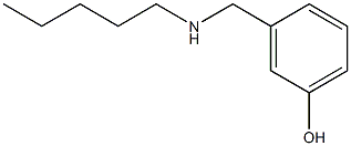 3-[(pentylamino)methyl]phenol 结构式