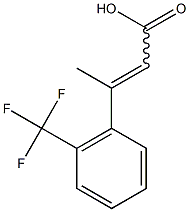 3-[2-(trifluoromethyl)phenyl]but-2-enoic acid 结构式