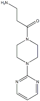 3-amino-1-[4-(pyrimidin-2-yl)piperazin-1-yl]propan-1-one 结构式