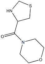 4-(1,3-thiazolidin-4-ylcarbonyl)morpholine 结构式