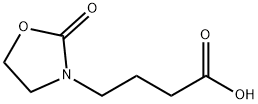 4-(2-oxo-1,3-oxazolidin-3-yl)butanoic acid 结构式