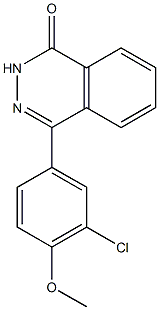 4-(3-chloro-4-methoxyphenyl)-1,2-dihydrophthalazin-1-one 结构式