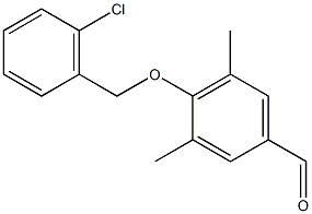 4-[(2-chlorophenyl)methoxy]-3,5-dimethylbenzaldehyde 结构式