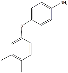 4-[(3,4-dimethylphenyl)sulfanyl]aniline 结构式