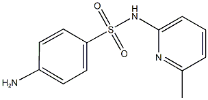 4-amino-N-(6-methylpyridin-2-yl)benzene-1-sulfonamide 结构式