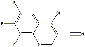 4-chloro-6,7,8-trifluoroquinoline-3-carbonitrile 结构式