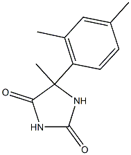 5-(2,4-dimethylphenyl)-5-methylimidazolidine-2,4-dione 结构式