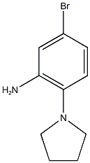 5-bromo-2-pyrrolidin-1-ylaniline 结构式