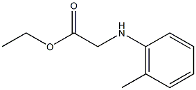 ethyl 2-[(2-methylphenyl)amino]acetate 结构式