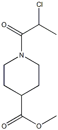 methyl 1-(2-chloropropanoyl)piperidine-4-carboxylate 结构式