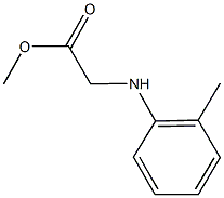 methyl 2-[(2-methylphenyl)amino]acetate 结构式