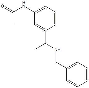 N-{3-[1-(benzylamino)ethyl]phenyl}acetamide 结构式