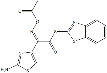 头孢地尼活性新酯(CAEM) 结构式