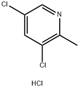 3,5-二氯-2-甲基吡啶盐酸盐 结构式