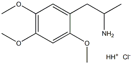 2,4,5-三甲氧基苯丙胺盐酸盐 结构式