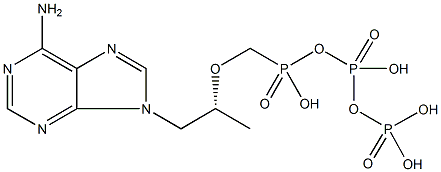 泰诺福韦二乙胺盐(异构体混合物) 结构式