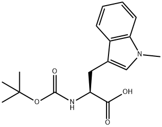 BOC-1-甲基-色氨酸 结构式