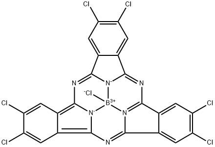 2,3,9,1,16,17-六氯化硼次酞菁硼 结构式