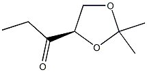 1 - [(4R)-2,2-二甲基-1,3-二氧戊环-4-基]-1-丙酮 结构式