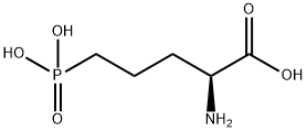 DL-2-氨基-5-膦酰基缬草酸 结构式