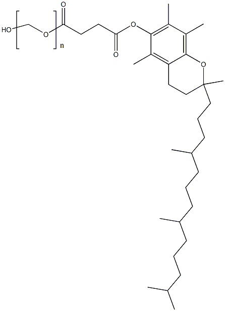 维生素E聚乙二醇琥珀酸酯 结构式