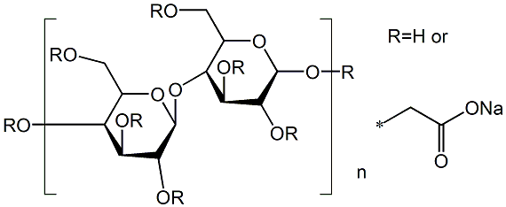 羧甲纤维素钠 结构式