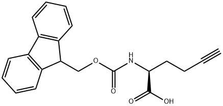 N-芴甲氧羰基-L-炔丙基丙氨酸 结构式