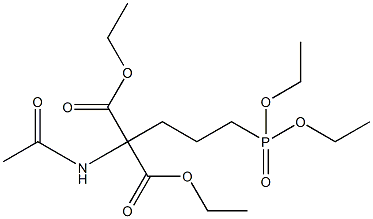 diethyl 2-acetamido-2-(3-(diethoxyphosphoryl)propyl)malonate 结构式