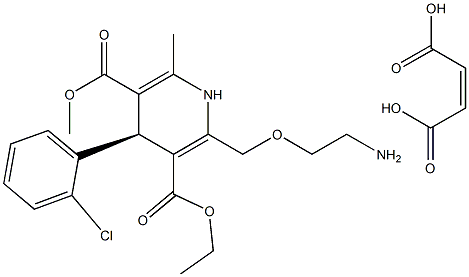 马来酸左旋氨氯地平 结构式