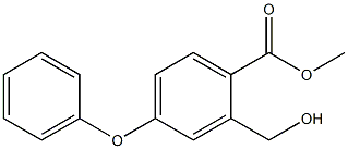 2-羟甲基-4-苯氧基苯羧酸甲酯(罗沙司他杂质) 结构式