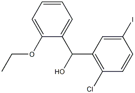 (2-CHLORO-5-IODOPHENYL)(2-ETHOXYPHENYL)METHANOL 结构式