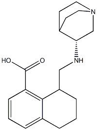 8-((((R)-喹啉环-3-基)氨基)甲基)-5,6,7,8-四氢萘-1-羧酸 结构式