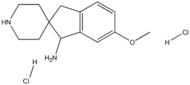 1-Amino-6-methoxy-spiro'indane-2,4'-piperidine dihydrochloride 结构式