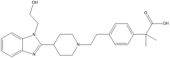 比拉斯汀杂质02 结构式