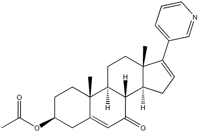 Abiraterone Acetate 7-Keto Impurity 结构式