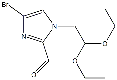 4-Bromo-1-(2,2-diethoxy-ethyl)-1H-imidazole-2-carbaldehyde 结构式