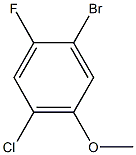 5-溴-2-氯-4-氟苯甲醚 结构式