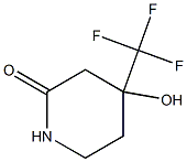 4-Hydroxy-4-trifluoromethyl-piperidin-2-one 结构式
