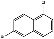1-氯-6-溴萘 结构式