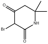 3-bromo-6,6-dimethylpiperidine-2,4-dione 结构式