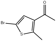 3-乙酰基-5-溴-2-甲基噻吩 结构式