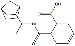 6-{[(1-bicyclo[2.2.1]hept-2-ylethyl)amino]carbonyl}-3-cyclohexene-1-carboxylic acid 结构式