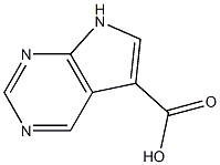 7H-PYRROLO[2,3-D]PYRIMIDINE-5-CARBOXYLIC ACID 结构式