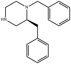 (S)-1,2-二苄基哌嗪 结构式