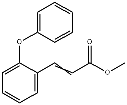 甲基(E)-3-(2-苯氧基)丙烯酸酯 结构式